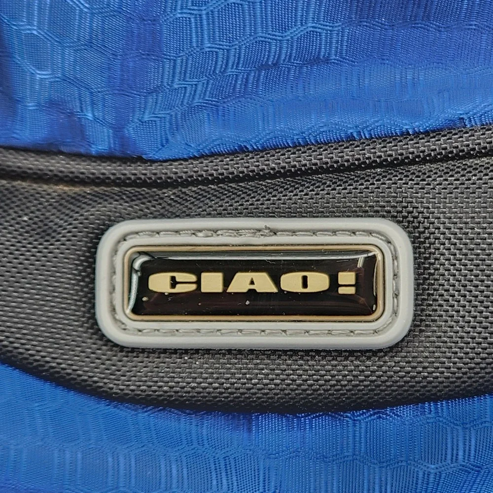 CIAO Rolling Duffel Bag 22 Inch Blue Black Wheeled Carry On Travel Luggage